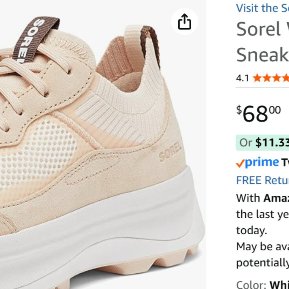 Sorel Platform Sneaker 8.5